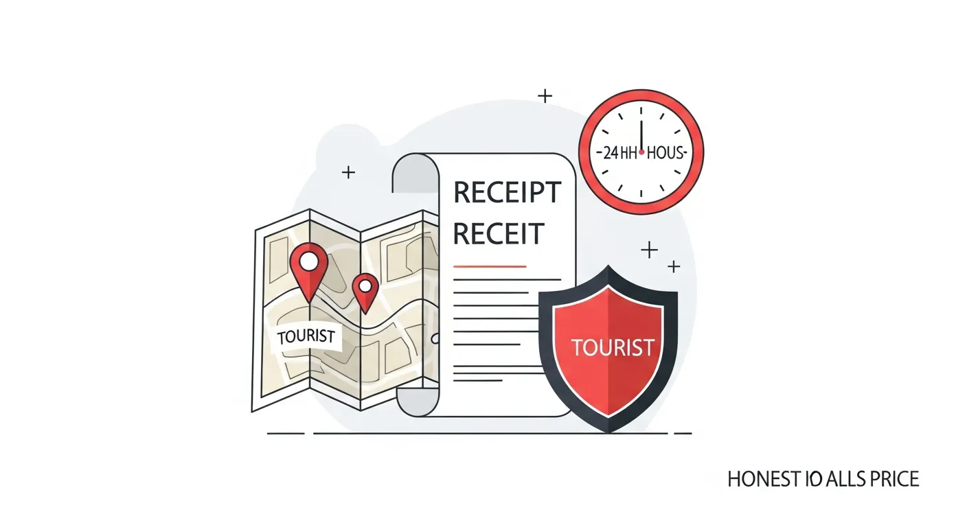 スマートフォンの通話画面と見積書が並ぶ追加請求なしの明朗会計イメージのフラットデザインイラスト