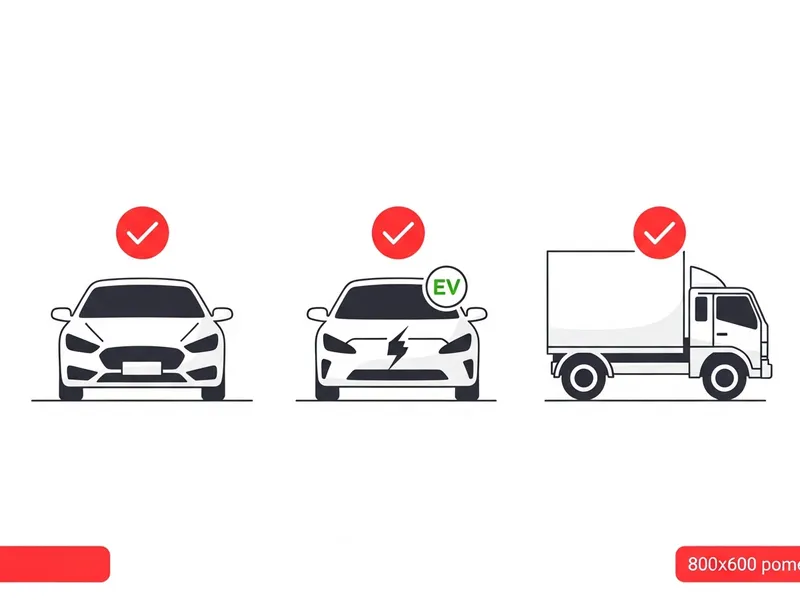 ハイブリッド車のバッテリー上がりに安全対応するロードサービススタッフのイラスト