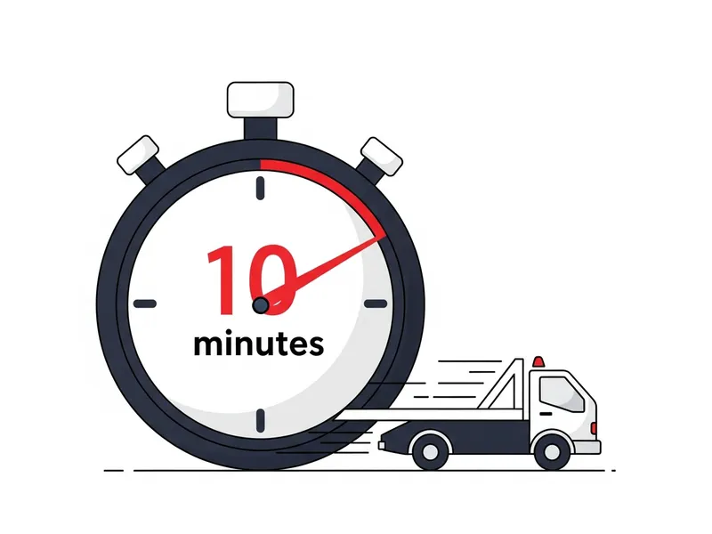 スピード急行するメカニックのイラスト