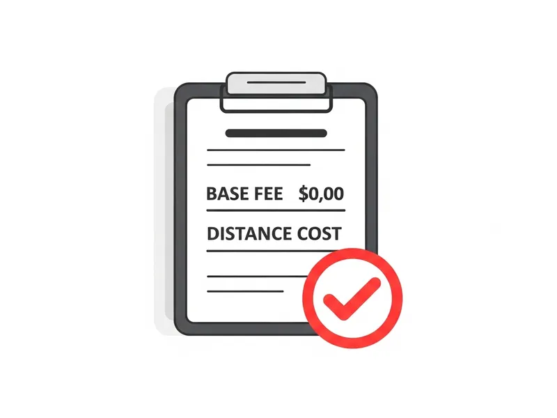 安全に車を積載するメカニックのイラスト