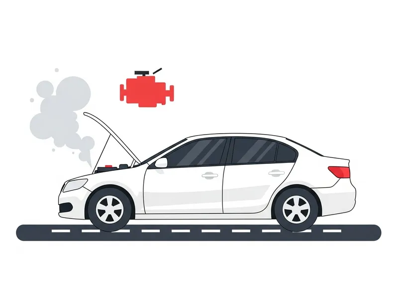 交通事故による車の損傷イラスト