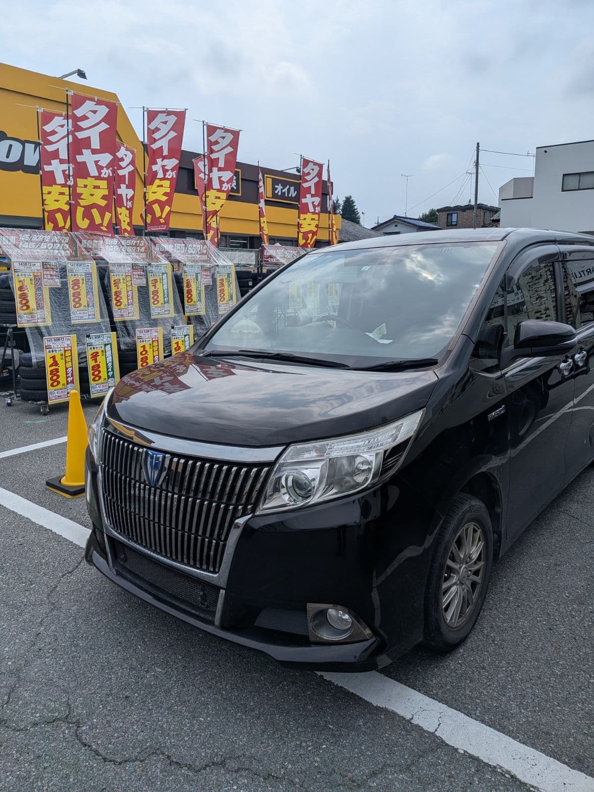 栃木県真岡市でのトヨタ エクスワイヤーのパンク・タイヤトラブル救援の様子