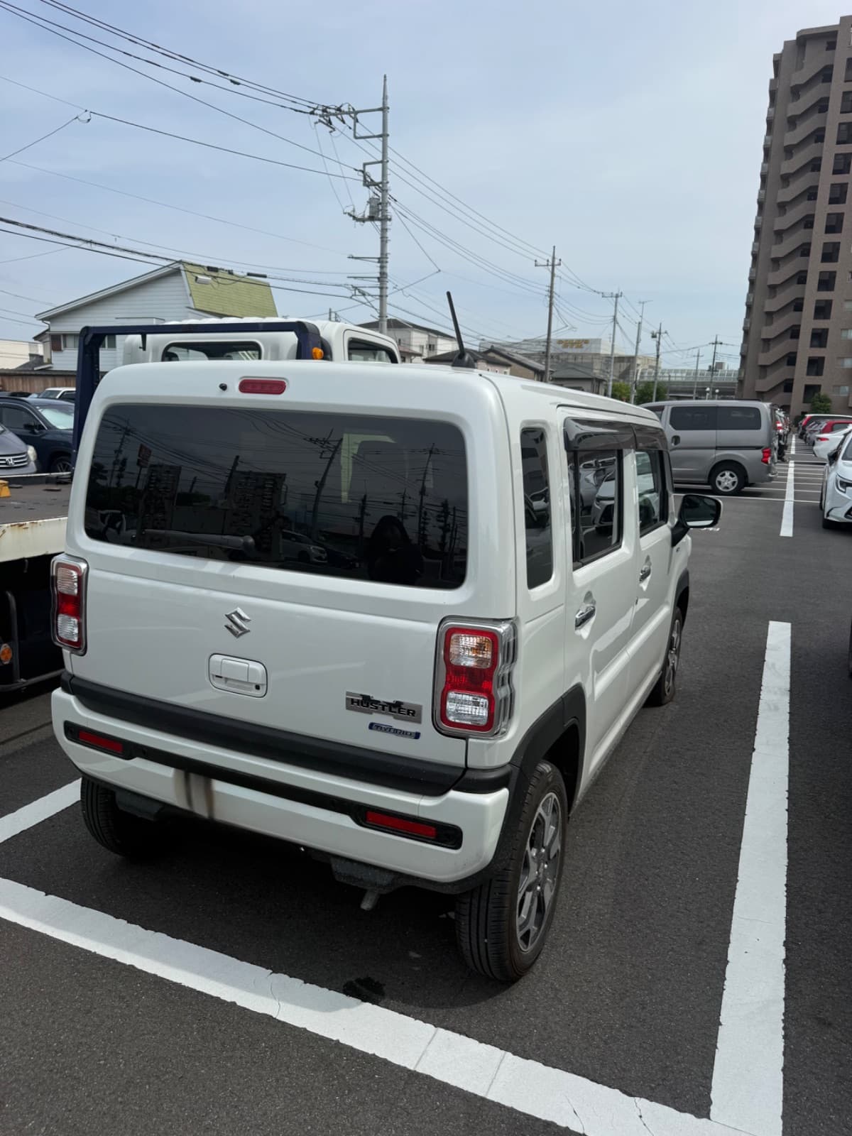 群馬県前橋市でのスズキ ハスラーのパンク・タイヤトラブル救援の様子