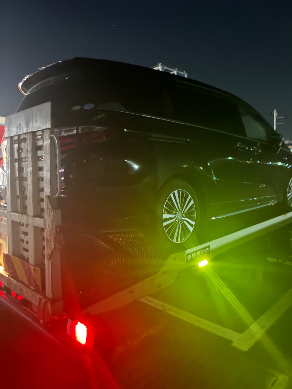 群馬県桐生市でのホンダ オデッセイの車検切れ救援の様子