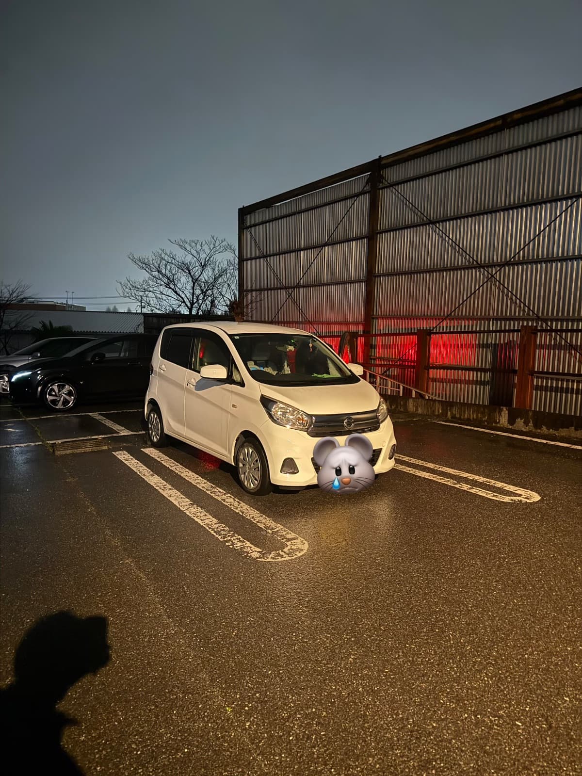 栃木県鹿沼市での日産 デイズのパンク・タイヤトラブル救援の様子