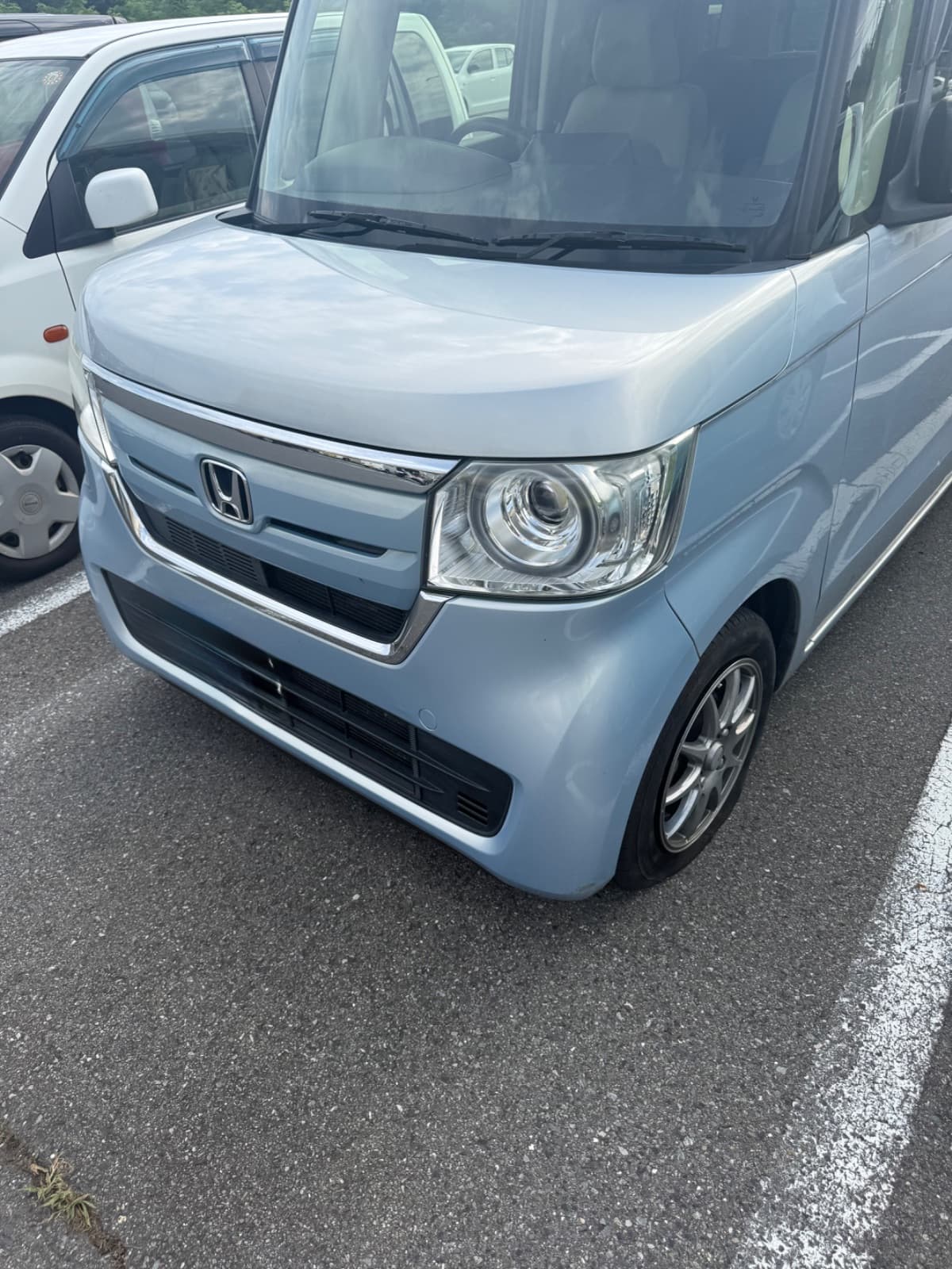 群馬県中之条町でのホンダ NBOXのパンク・タイヤトラブル救援の様子