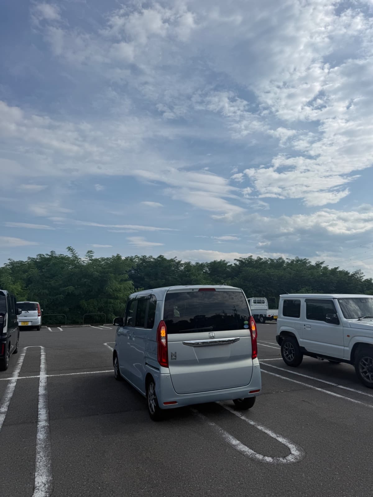 群馬県中之条町でのホンダ NBOXのパンク・タイヤトラブル救援の様子