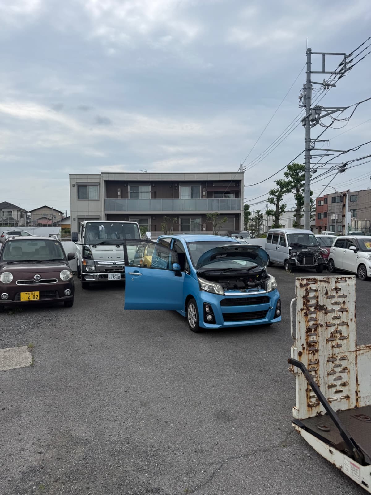栃木県宇都宮市でのスバル ステラのレッカー搬送救援の様子