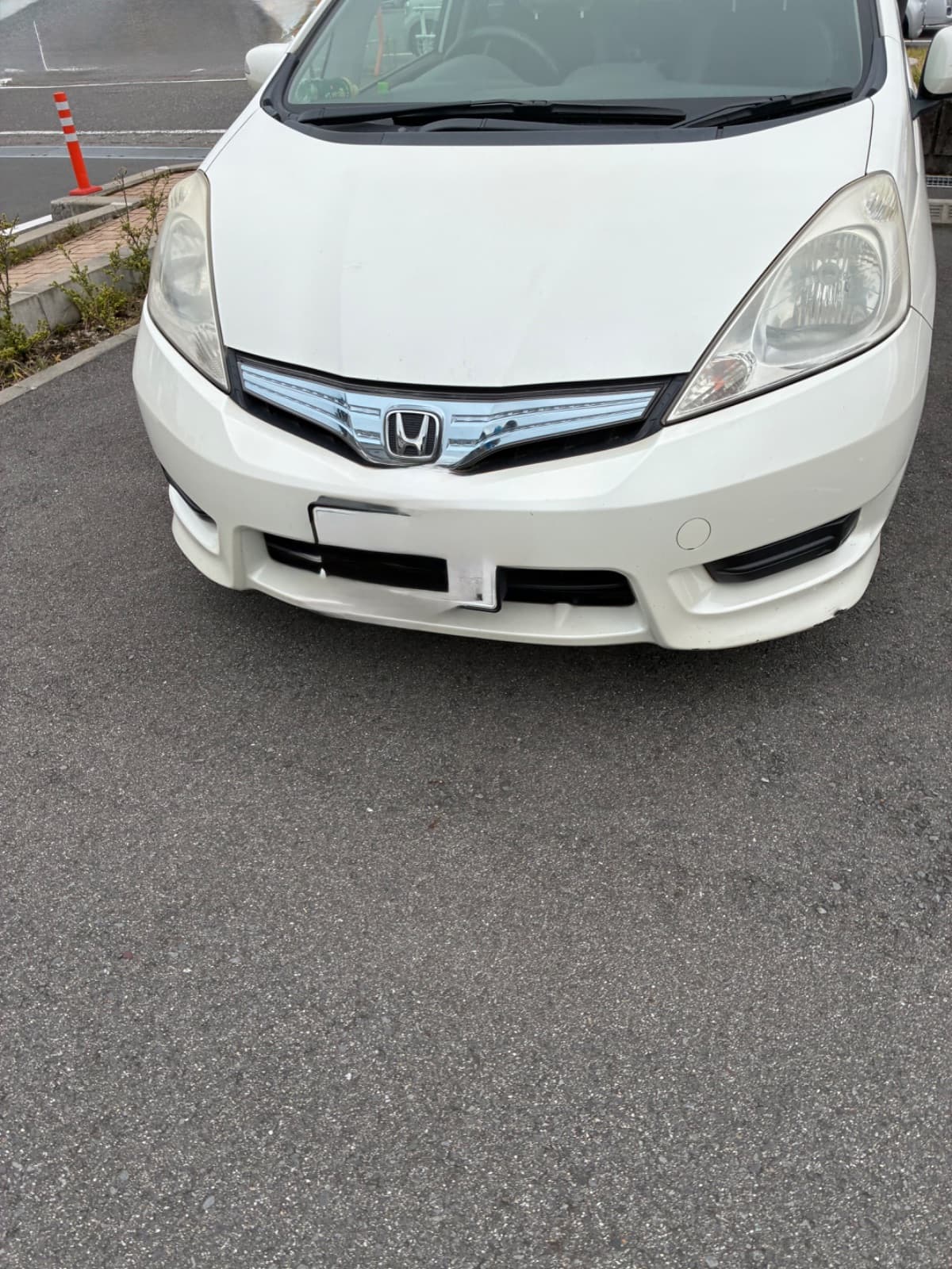 栃木県宇都宮市でのホンダ フィットシャトルのパンク・タイヤトラブル救援の様子