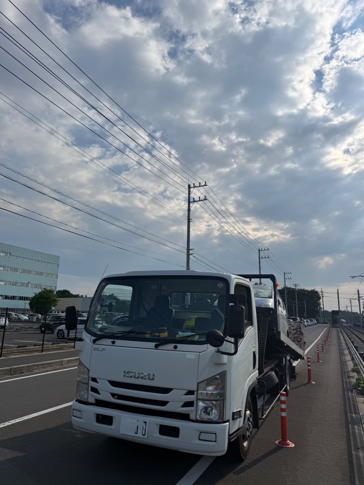 栃木県宇都宮市でのダイハツ MOVEのバッテリー上がり救援の様子
