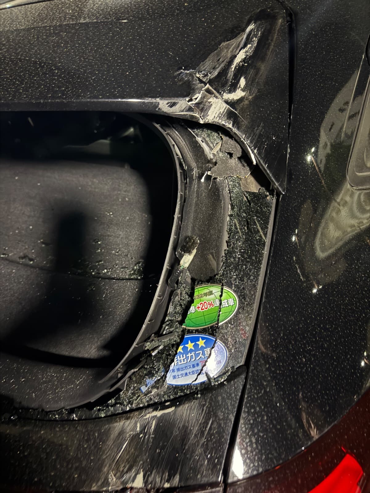 群馬県前橋市でのホンダ ヴェゼルの事故救援の様子