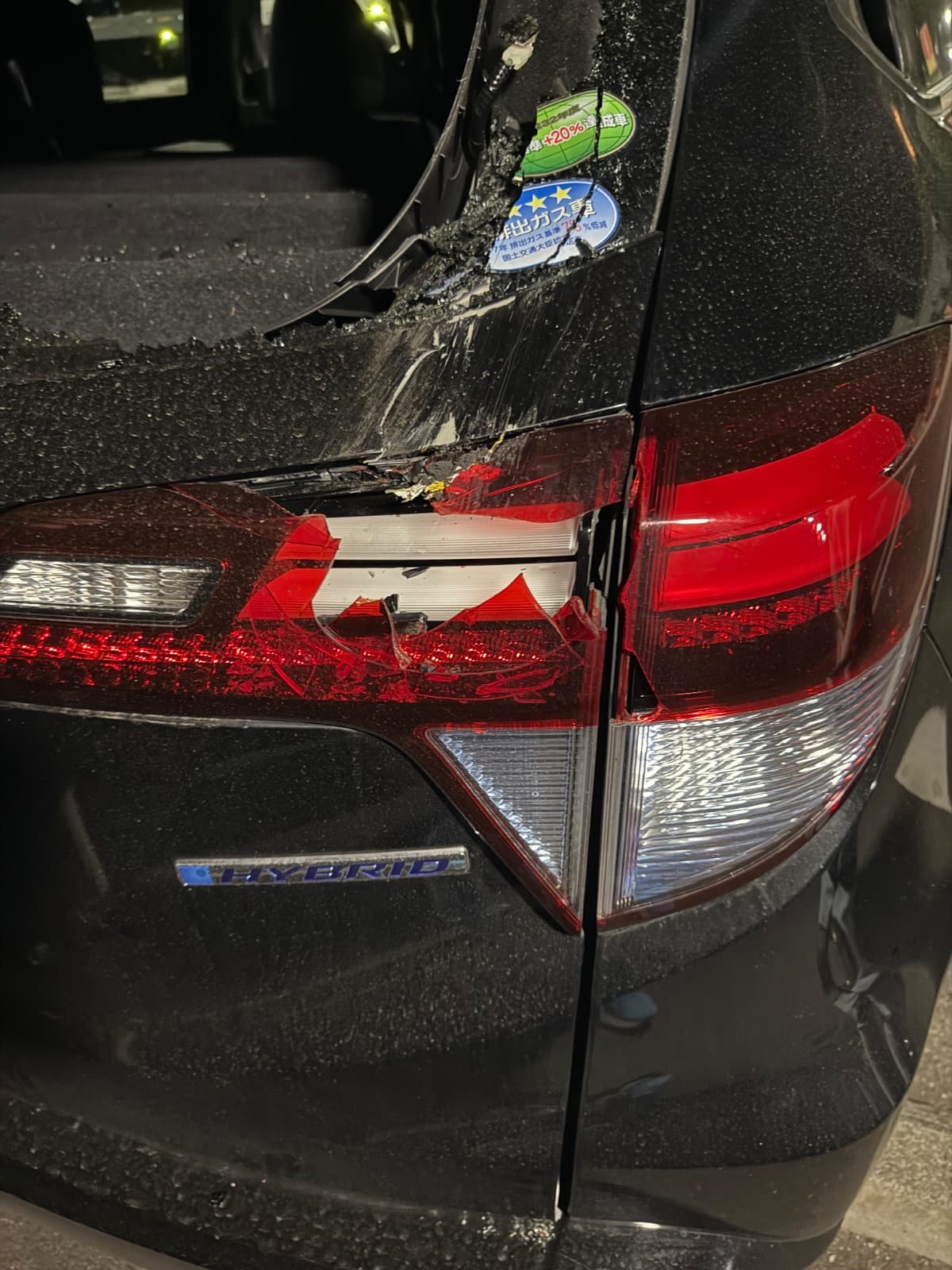 群馬県前橋市でのホンダ ヴェゼルの事故救援の様子