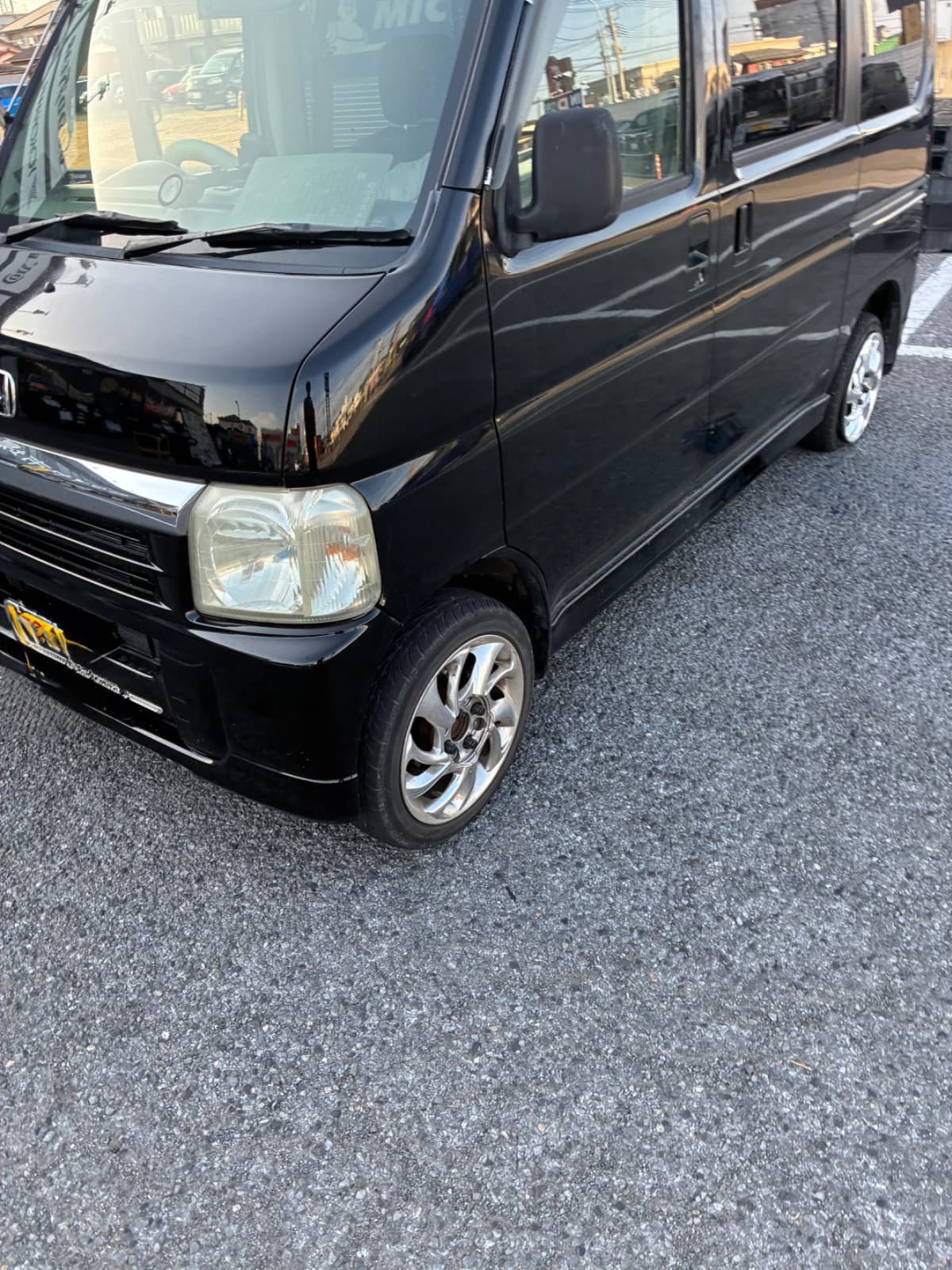 群馬県太田市でのホンダ バモスのパンク・タイヤトラブル救援の様子