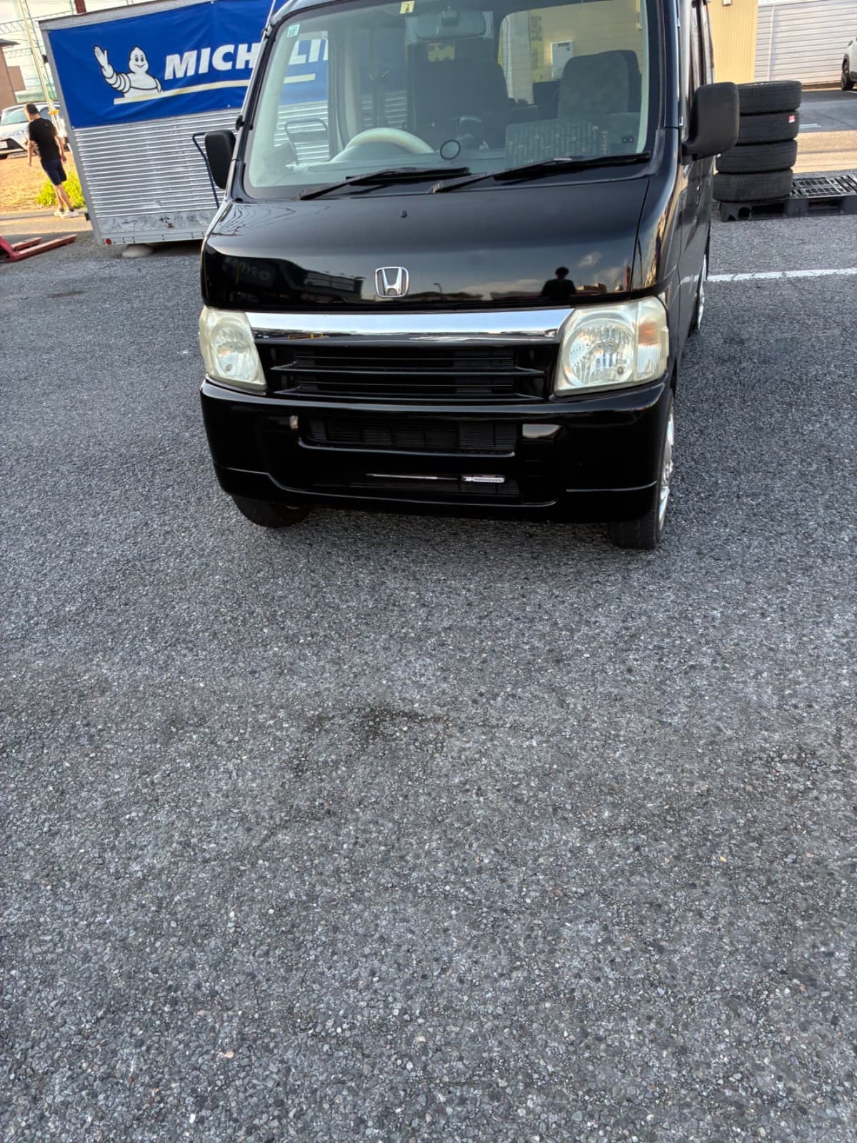 群馬県太田市でのホンダ バモスのパンク・タイヤトラブル救援の様子