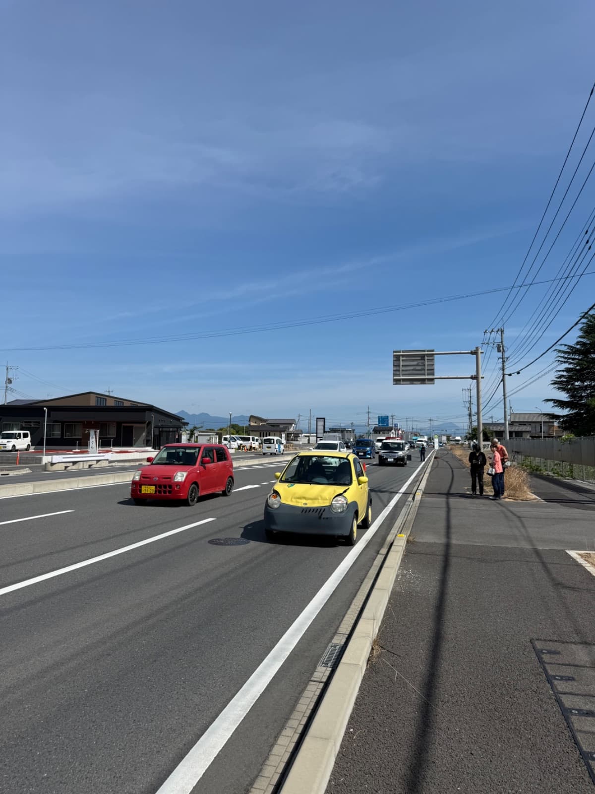 群馬県高崎市でのスズキ ウイングの交通事故救援の様子