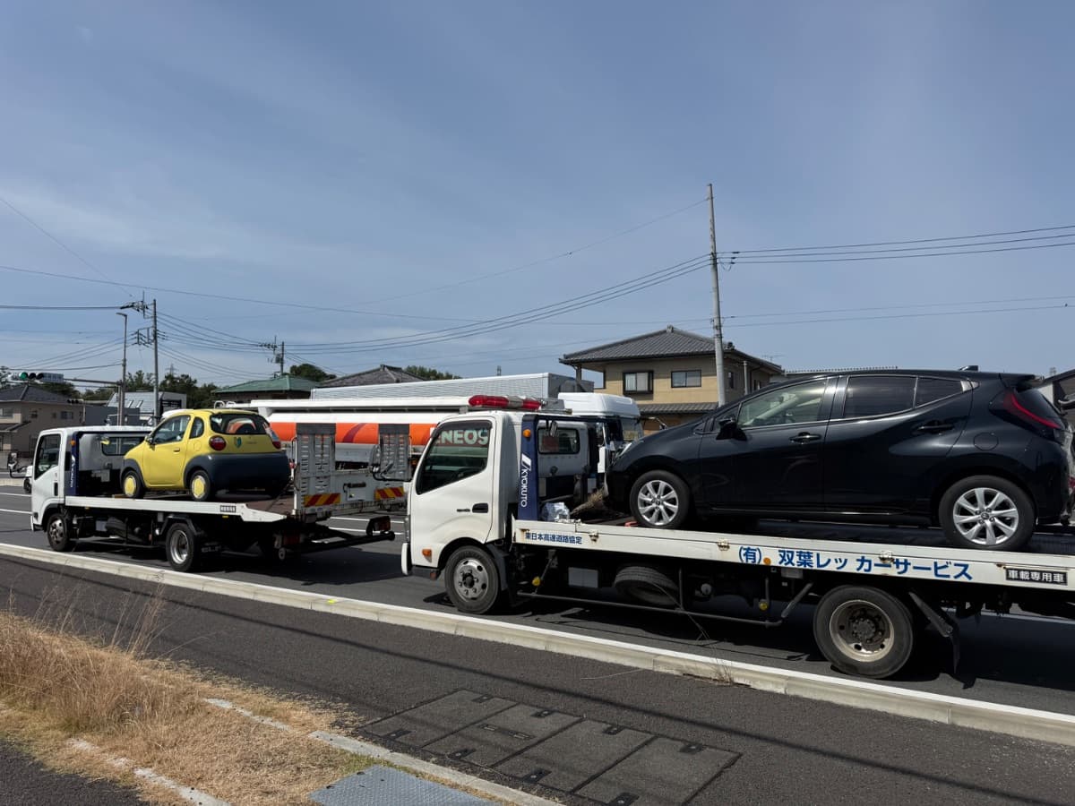 群馬県高崎市でのスズキ ウイングの交通事故救援の様子