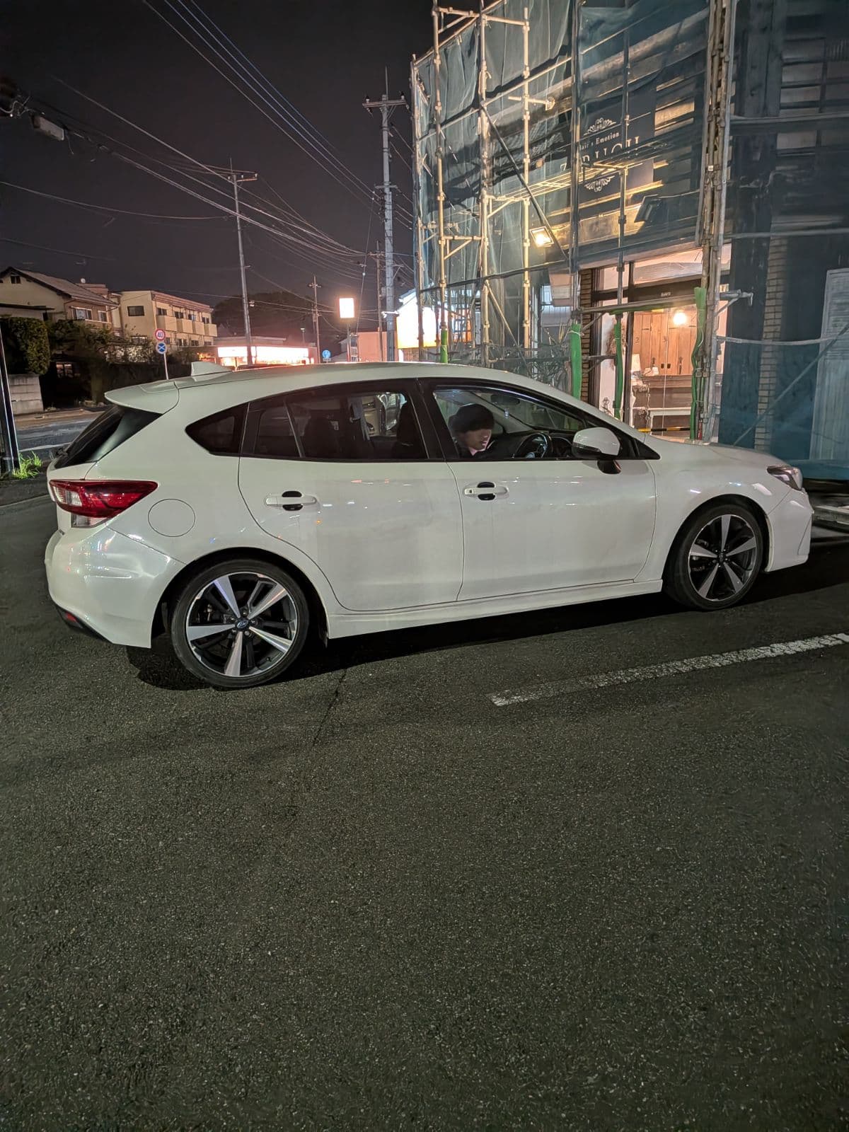 群馬県太田市でのスバル インプレッサのレッカー搬送救援の様子