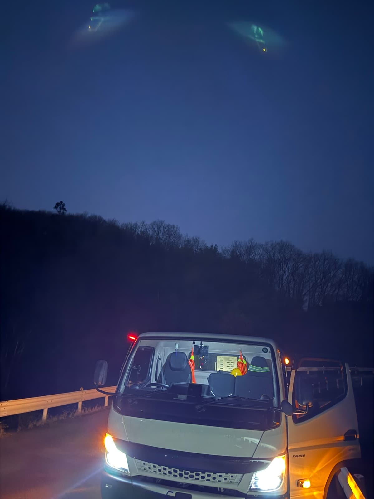 群馬県高崎市でのスバル アドレスの自損事故救援の様子