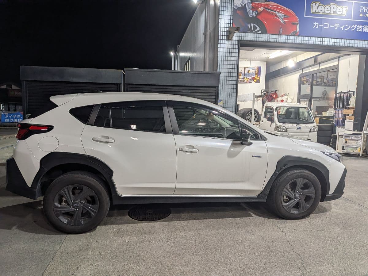 群馬県太田市でのスバル クロストレックのパンク・タイヤトラブル救援の様子